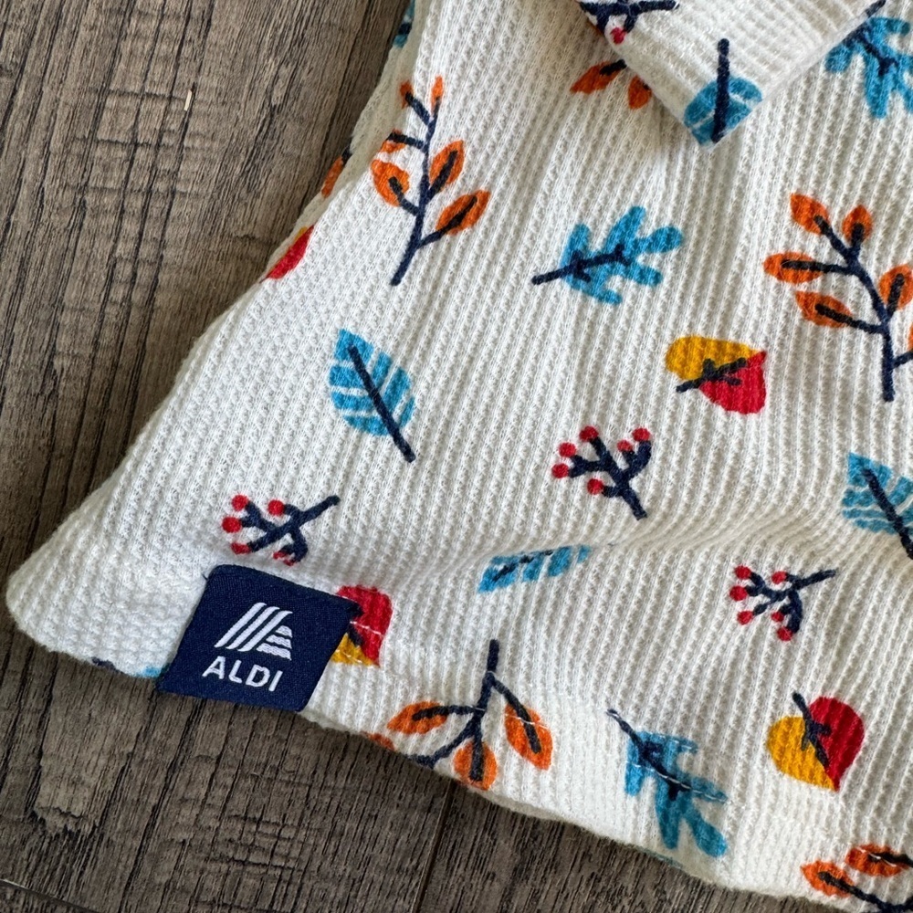 Aldi Gear Fall Waffle Pajama Set- Small - Picture 5 of 6